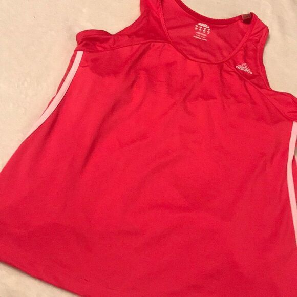 Adidas Bright Pink Racer Back Tank - Size Large - Picture 2 of 10